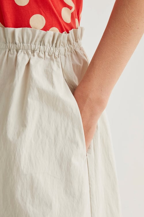 Image of 2- Falda Midi Blanco Roto