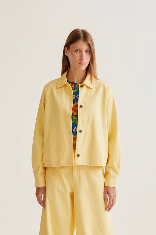 Image of 4- Chaqueta Algodon Amarillo