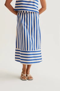 Image 1 of FALDA MIDI EST BAMBOO BLUE