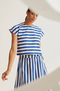 Image 6 of FALDA MIDI EST BAMBOO BLUE