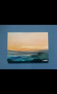 Image 1 of Sunrise oil sketch