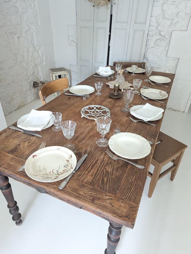 Grande table de ferme