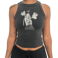 Image 2 of “Gym Bae” White Snow Washed Tank Top