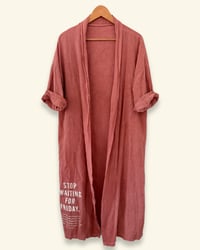 Image 5 of HANDPRINTED ¥ VILLAGE PUNK ¥ IBIZA ¥KIMONO ¥ JACKET ¥ UPCYCLING ¥ FESTIVALVIBE ¥