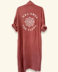 Image 2 of HANDPRINTED ¥ VILLAGE PUNK ¥ IBIZA ¥KIMONO ¥ JACKET ¥ UPCYCLING ¥ FESTIVALVIBE ¥