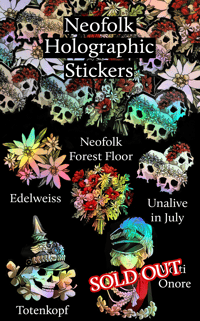 Neofolk Holographic Sticker Collection