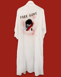 Image 5 of IBIZA HANDPRINTED ¥ VILLAGE PUNK ¥ IBIZA ¥KIMONO ¥ JACKET ¥ UPCYCLING ¥ FESTIVALVIBE ¥