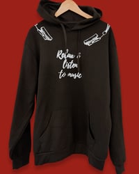 Image 2 of BLACK SWEATSHIRT ⛧°SCREENPRINT ⛧° OVERSIZED ⛧° UNISEX