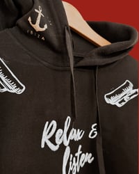 Image 4 of BLACK SWEATSHIRT ⛧°SCREENPRINT ⛧° OVERSIZED ⛧° UNISEX