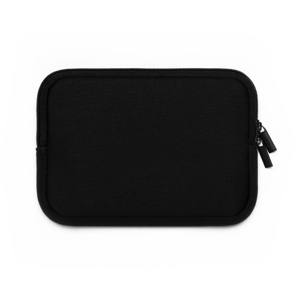 Image of Unbothered Laptop Sleeve – Black Graffiti Zip Sleeve
