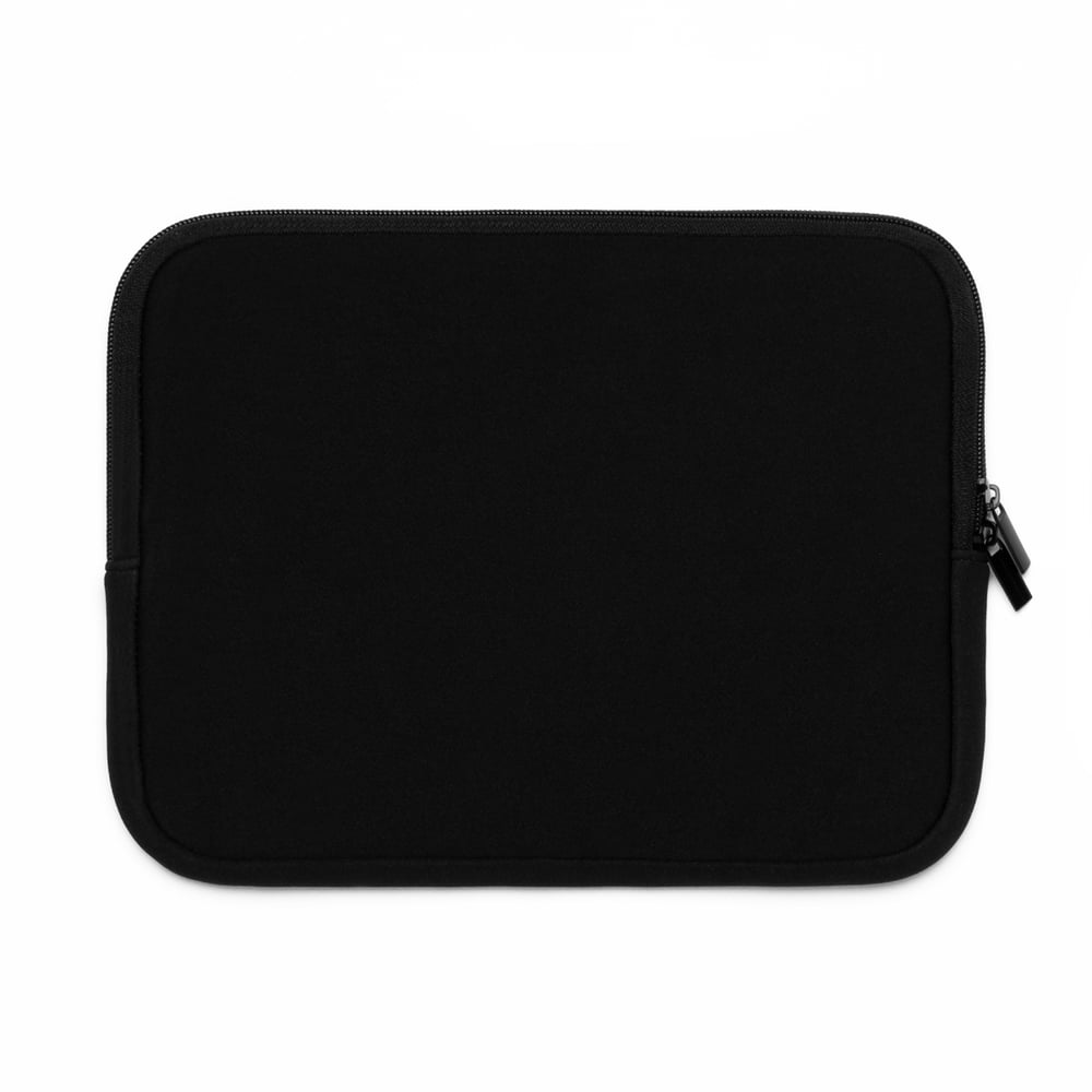 Image of Unbothered Laptop Sleeve – Black Graffiti Zip Sleeve