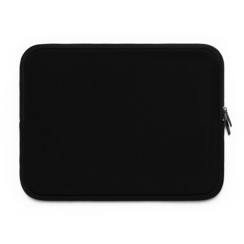 Image of Unbothered Laptop Sleeve – Black Graffiti Zip Sleeve