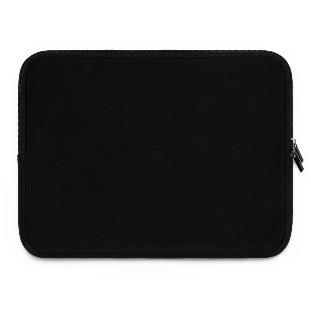 Image of Unbothered Laptop Sleeve – Black Graffiti Zip Sleeve