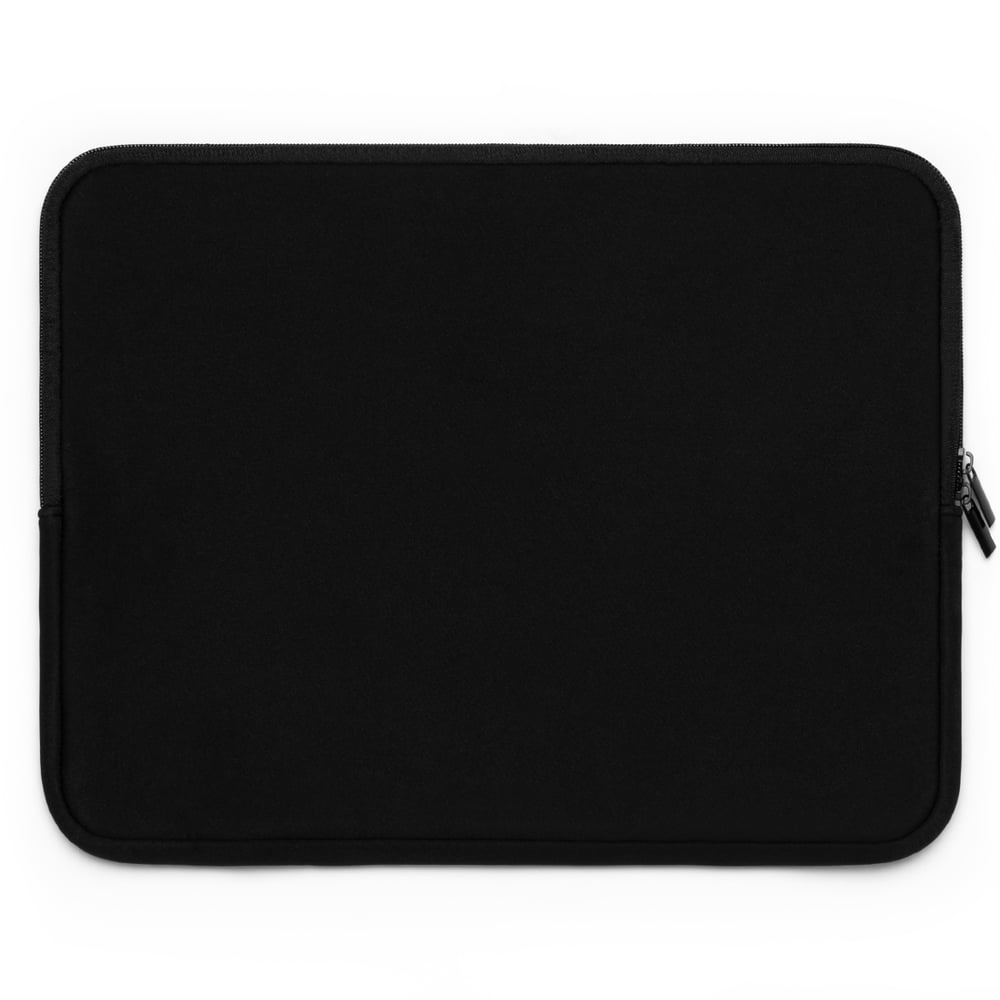 Image of Unbothered Laptop Sleeve – Black Graffiti Zip Sleeve