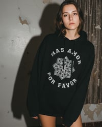 Image 1 of BLACK SWEATSHIRT ⛧°SCREENPRINT ⛧° OVERSIZED ⛧° UNISEX