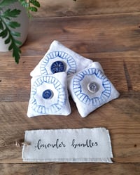 Image 3 of Lavender Bag Bundle – Blue Circle Design with a Blue Ceramic Button