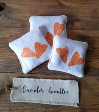 Image 3 of Lavender Bag Bundle –Heart Design Printed in Orange