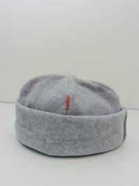 Image 3 of The Polar Fleece Hat in Marled Grey