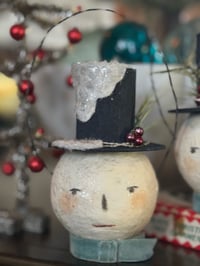 Image 1 of Antique Inspired Snowman Candy Container 1 