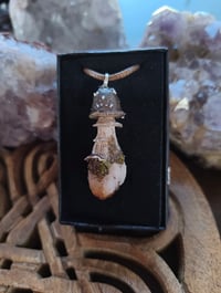 Image 4 of Black cap mushroom citrine fairy pendant 
