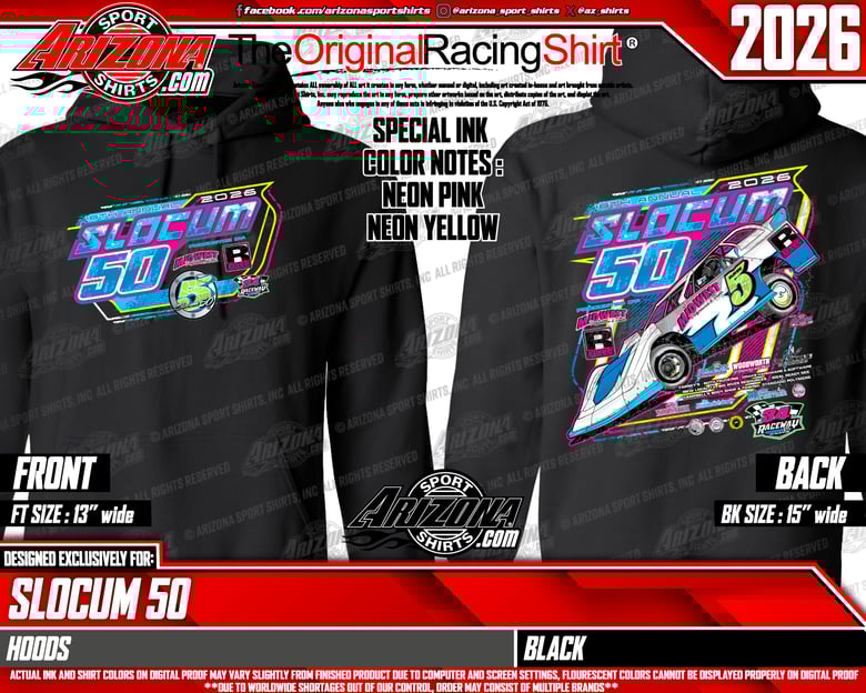 Image of 2026 Slocum 50 HOODIE **Pre-Order**