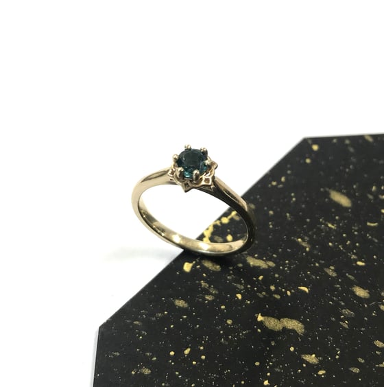 Image of Tourmaline flower ring