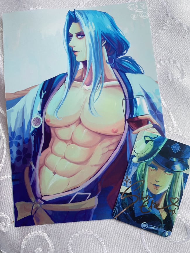 A5 Sephiroth Print and Silver Foil Photocard