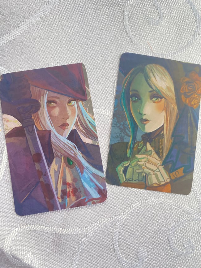 Bloodborne Photocards - The Doll and Lady Maria