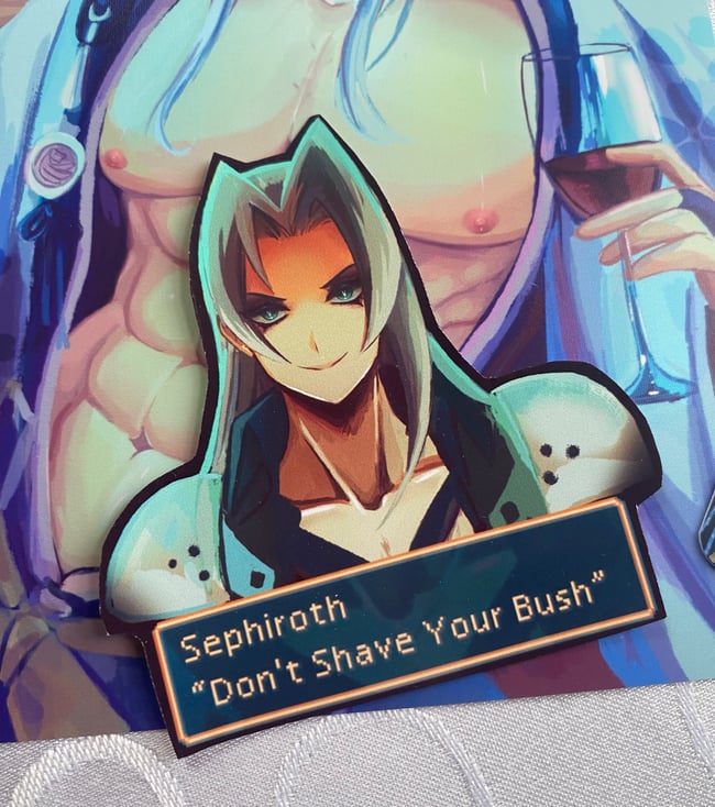 Final Fantasy VII — Don’t Shave Your Bush Sticker