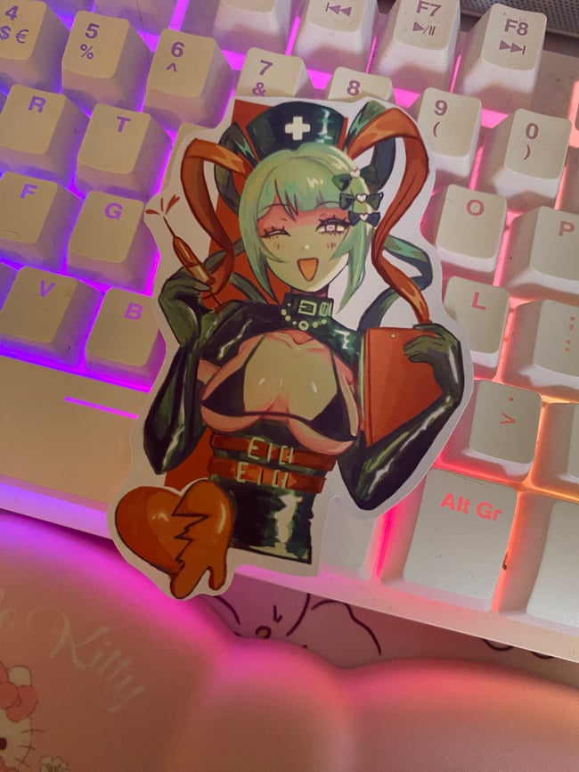 Needy Girl Overdose Nurse Sticker