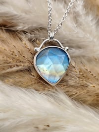 Image 1 of Faceted Rainbow Moonstone Inverted Pear