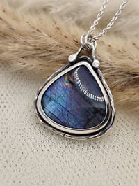 Image 3 of Purple & Teal Labradorite Pear