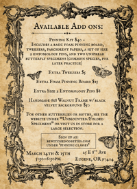 Image 2 of (March 15th, In Person) Butterfly Pinning: For Beginners