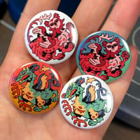 Image 1 of SAKRAFKA - trans sphinx and dragon pins