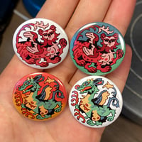 Image 2 of SAKRAFKA - trans sphinx and dragon pins