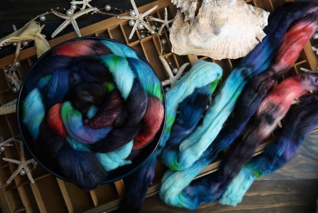 Extras return in March - Cephalopoda - Mystery Fiber Braid Club
