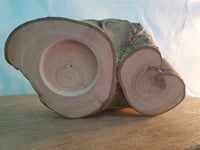 Image 2 of Live Edge Tea Light Holder with shadow stand.