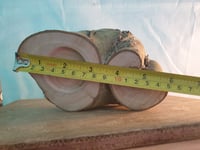 Image 3 of Live Edge Tea Light Holder with shadow stand.