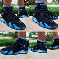 Image 4 of AJ 14 Black University Blue
