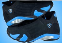 Image 2 of AJ 14 Black University Blue