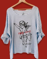 Image 2 of STREIFEN  SHIRT ⛧°CREW LOVE  ⛧°IBIZA  ⛧°TSHIRT ⛧°。