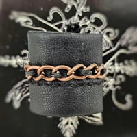 Image 4 of BAD GUY limited edition chain vegan leather ring