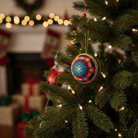 Image 2 of Wixarika beaded ornament 