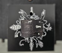 Image 5 of EVIL WOMAN black vegan leather unisex ring - plain or studded