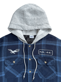 Image 2 of NL4E Embroidered Hooded Flannel - L