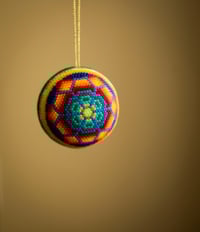 Image 6 of Wixarika beaded ornament 