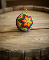 Image 4 of Wixarika beaded ornament 