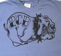 Image 2 of BullDawg Air brush T Shirt - Midnight Blue