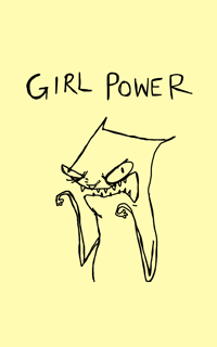 5x7 numbered and signed PRINT girl power 