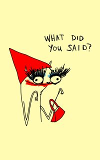 5x7 numbered and signed PRINT what did you said? 